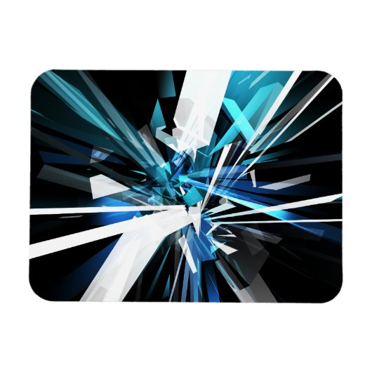 Verstrengelde rechthoeken #2 magneet (Horizontaal)