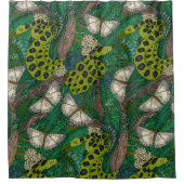 verstrikt bos groen douchegordijn (Voorkant)