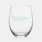 Verstrikt in Blauw Stemless Wijnglas Wijnglas Zonder Voet (Achterkant)