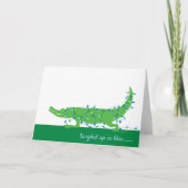 Verstrikt in Blue Holiday Kaart (Voorkant)