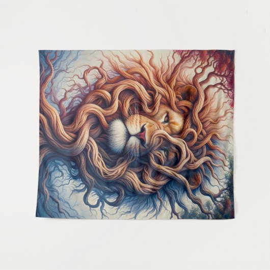 Verstrikt in rust wandkleed (Voorkant (horizontaal))