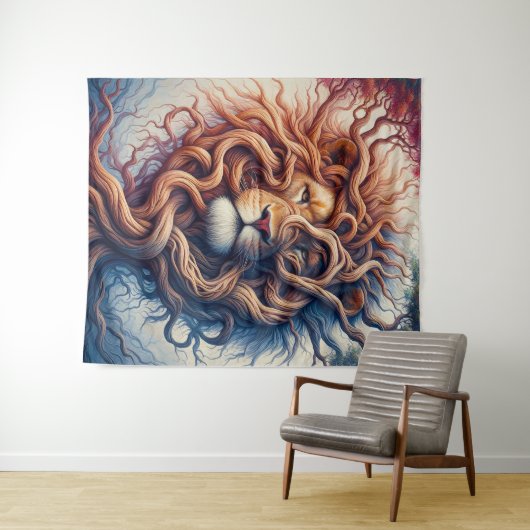 Verstrikt in rust wandkleed (In Situ (horizontaal))