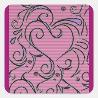 Verstrikte hart Sticker