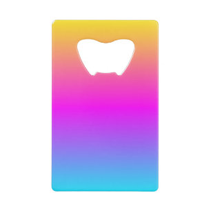 Verstromende kleuren befaamde kleurrijke hoofdzaak creditkaart flessenopener