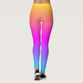 Verstromende kleuren een vrolijke kleurrijke Mode  Leggings (Achterkant)