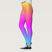 Verstromende kleuren een vrolijke kleurrijke Mode  Leggings (Links)