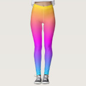 Verstromende kleuren een vrolijke kleurrijke Mode  Leggings (Voorkant)