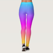 Verstromende kleuren een vrolijke kleurrijke Mode  Leggings (Achterkant)
