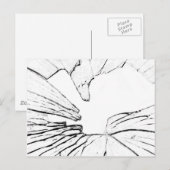 verstrooid briefkaart (Voorkant / Achterkant)