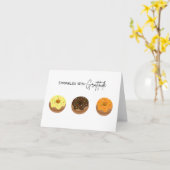 Verstrooid met dankbaarheid - Pun bedankje Kaart (Gele Bloem)