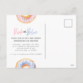 Verstrooid met liefde donut baby shower aankondigi feestdagenkaart (Achterkant)