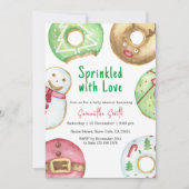 Verstrooid met liefde Winter Baby shower Kaart (Voorkant)