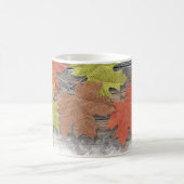 Verstrooide bladeren koffie mok (Center)