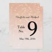 Verstrooide Harten Stof Roze Ombre Kaart (Voorkant / Achterkant)