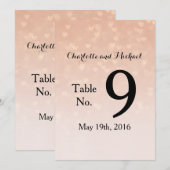 Verstrooide Hartjes Stof Roze Ombre Kaart (Voorkant / Achterkant)