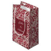 Verstrooide Rode Bladeren Cadeautas (Voorkant Gekanteld)