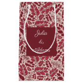 Verstrooide Rode Bladeren Cadeautas (Voorkant)