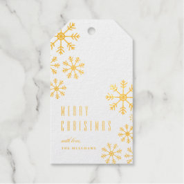 Verstrooide sneeuwfolie Kerst- en feestdag cadeaub Cadeaulabels