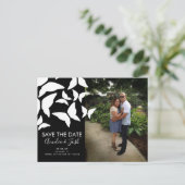 Verstrooide Vlinders Save the Date Fotokaart Briefkaart (Staand voorkant)