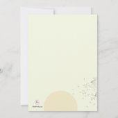 Verstrooide Zaden Zwangerschapsaankondiging Aankondiging (Achterkant)