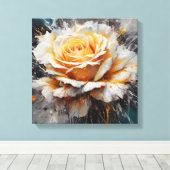 Verstrooiing Levendig Kleurrijk Roos Canvas Afdruk (Insitu (Houten vloer))