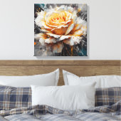 Verstrooiing Levendig Kleurrijk Roos Canvas Afdruk (Insitu (Slaapkamer))