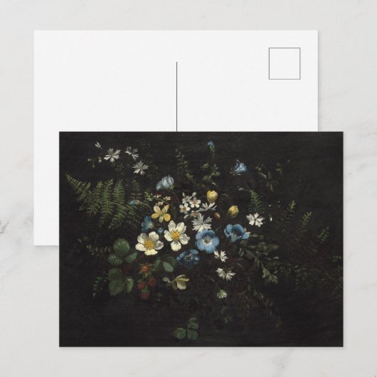 Verstuiving van bloemen en vetten door Titian Rams Briefkaart (Voorkant / Achterkant)