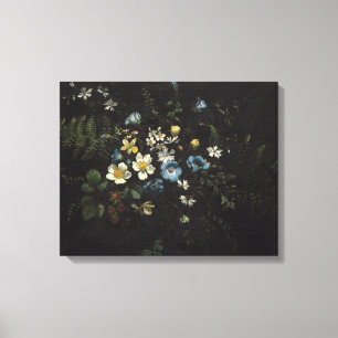 Verstuiving van bloemen en vetten door Titian Rams Canvas Afdruk