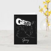 Verstuivingen 2 Sticker Kaart (Gele Bloem)