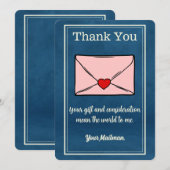 Verstuur Brievenvervoerder Postbus vervoerder Bedankkaart (Voorkant / Achterkant)