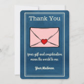 Verstuur Brievenvervoerder Postbus vervoerder Bedankkaart (Voorkant)