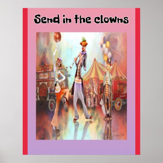 Verstuur de Clowns Poster (Voorkant)