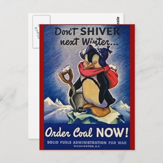 Verstuur de volgende winter niet  WW2 Briefkaart (Voorkant / Achterkant)