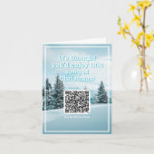 Verstuur een lied met QR-code op een kerst Kaart (Gele Bloem)