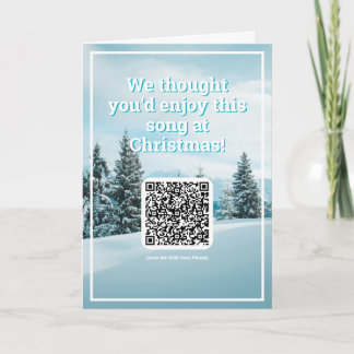 Verstuur een lied met QR-code op een kerst Kaart