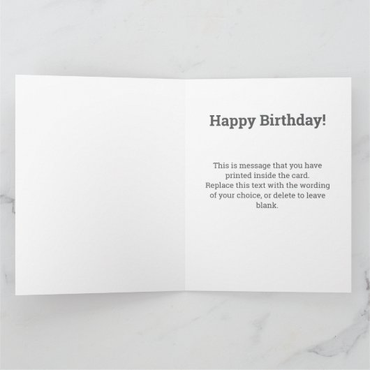 Verstuur een liedje met QR-code op een verjaardag Kaart (Binnen)