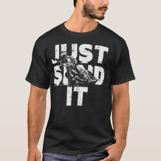 Verstuur het gewoon Motocross Cool Motorcycle Dirt T-shirt
