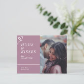 Verstuur Knuffels & Kusjes met Aangepaste Foto Val Briefkaart (Staand voorkant)