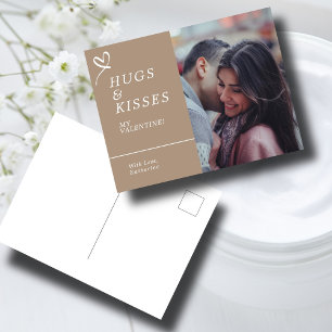 Verstuur Knuffels & Kusjes met Aangepaste Foto Val Briefkaart