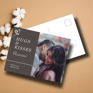 Verstuur Knuffels & Kusjes met Aangepaste Foto Val Briefkaart