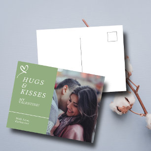 Verstuur Knuffels & Kusjes met Aangepaste Foto Val Briefkaart