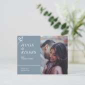 Verstuur Knuffels & Kusjes met Aangepaste Foto Val Briefkaart (Staand voorkant)