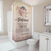 Verstuur liefde naar mijn Vriendin, van je vriend Douchegordijn (In situ)