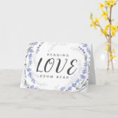 Verstuur liefde van de Bear Waterverf Lavender Flo Kaart (Gele Bloem)