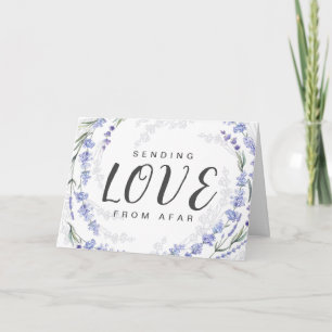 Verstuur liefde van de Bear Waterverf Lavender Flo Kaart