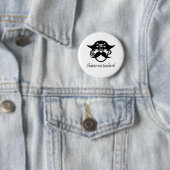 Verstuur me hout Blk. Ronde Button 5,7 Cm (In situ)