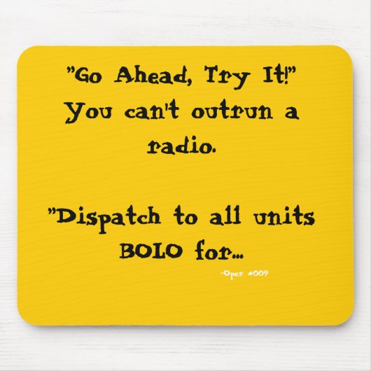 Verstuur Muismat " U kunt een radio niet overschri (Voorkant)