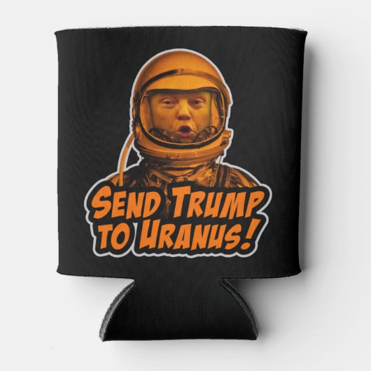 Verstuur Trump naar Uranus. Blikjeskoeler (Voorkant)