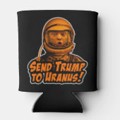 Verstuur Trump naar Uranus. Blikjeskoeler (Achterkant)