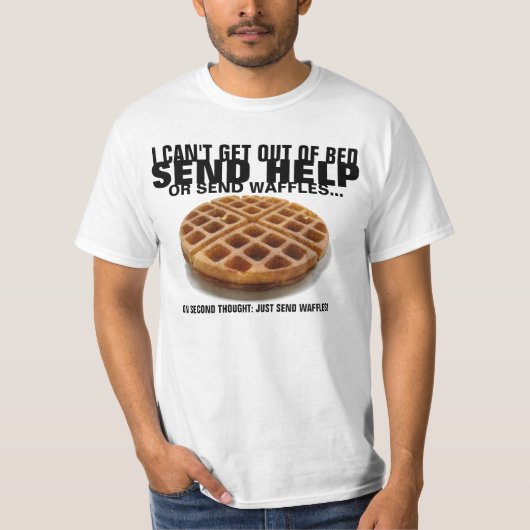 Verstuur wafels t-shirt (Voorkant)